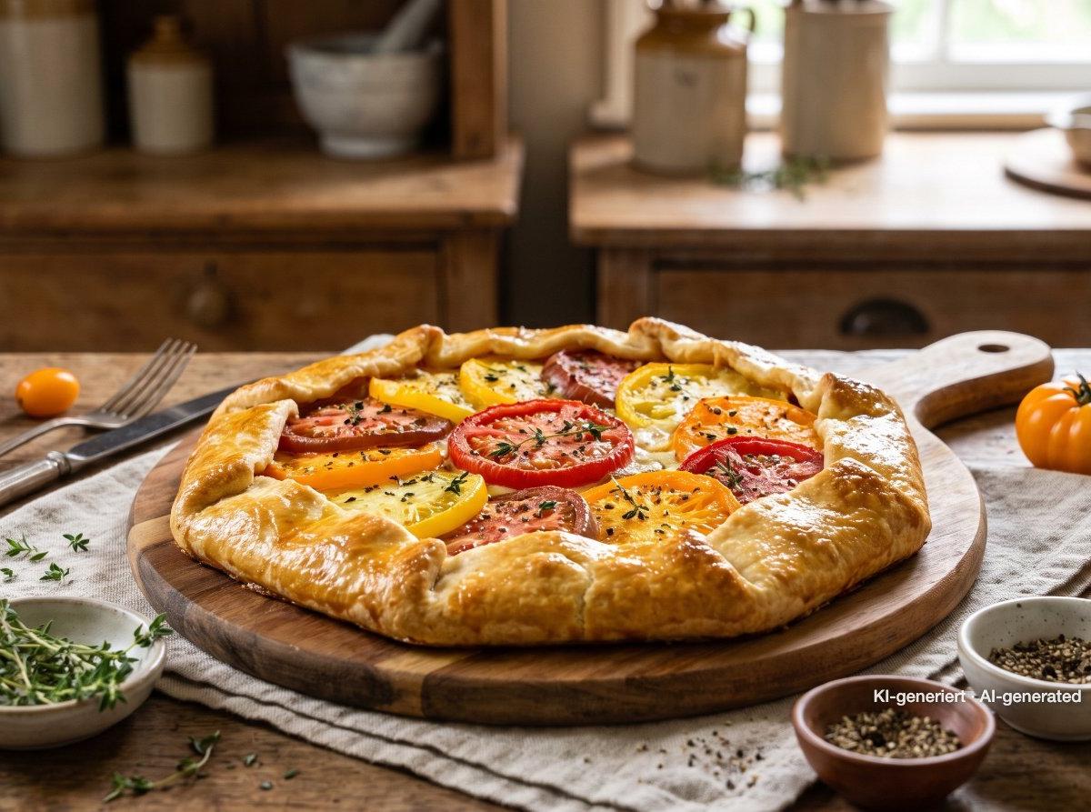 Galette rústica de tomate