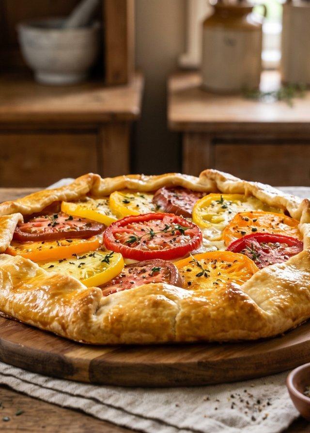Galette rústica de tomate