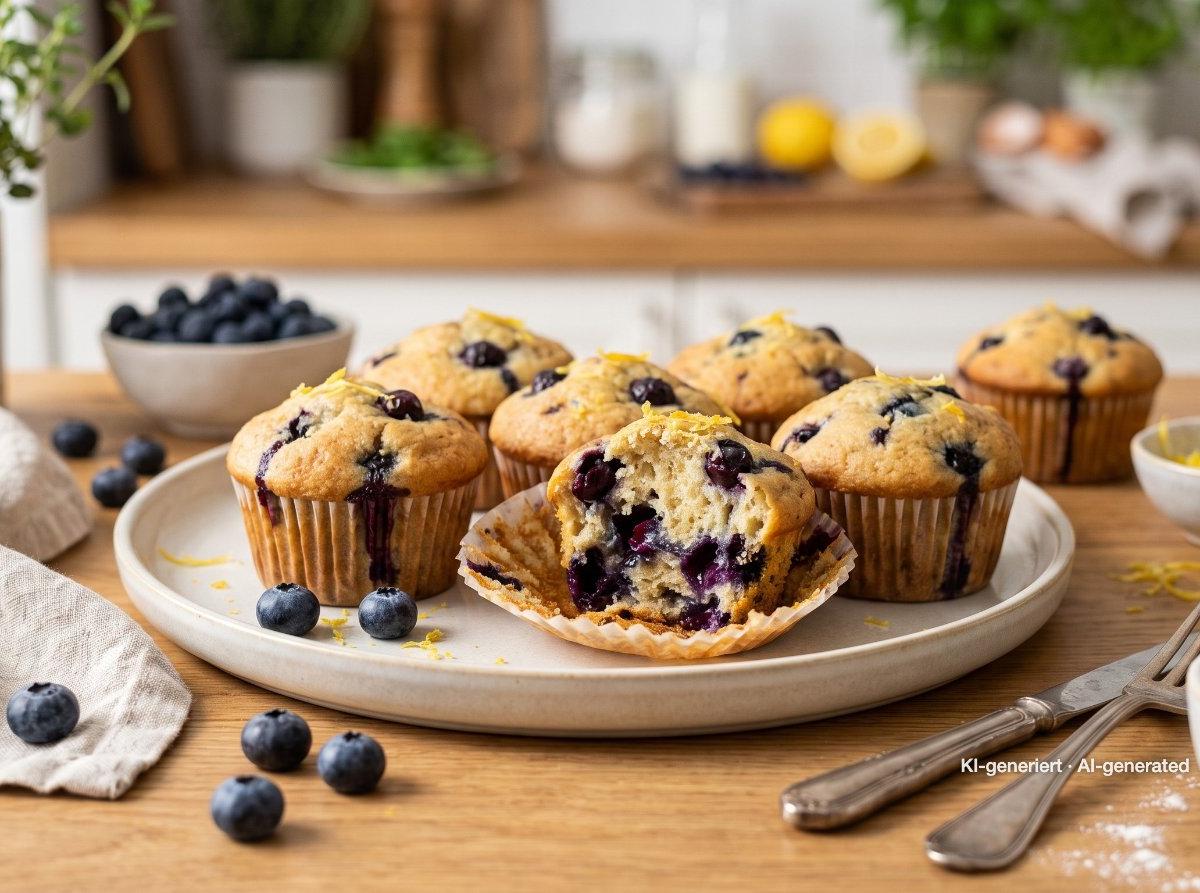 Juicy Blueberry Muffins