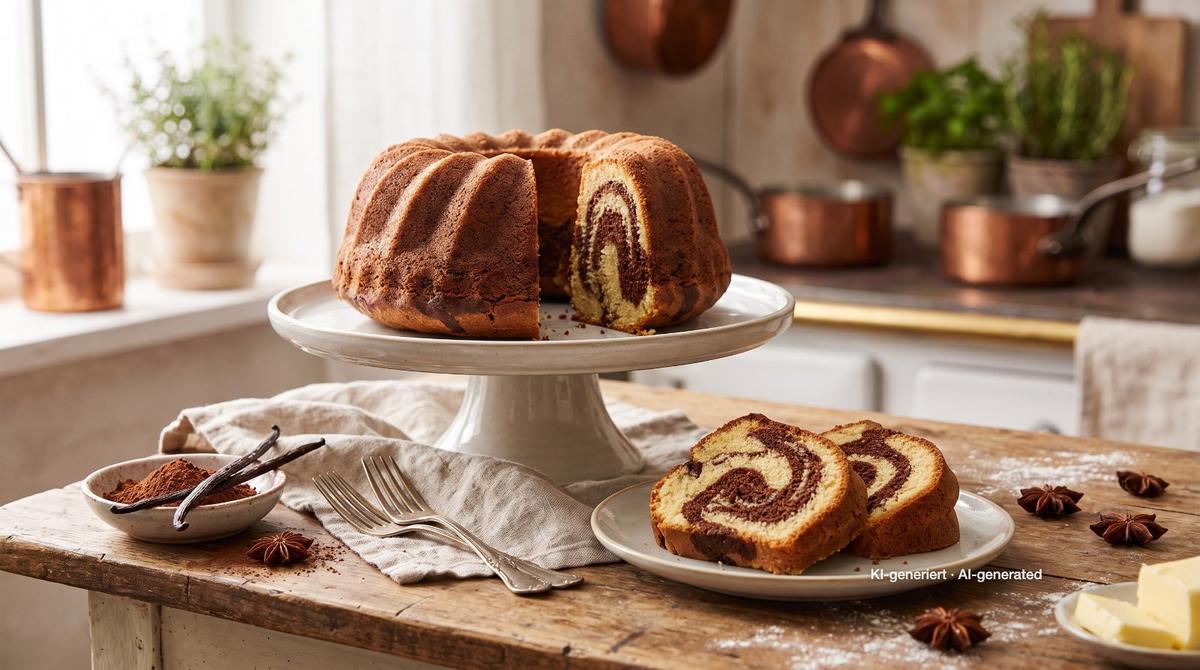 Moist German Marble Cake – Recipe and image AI-created, editorially reviewed