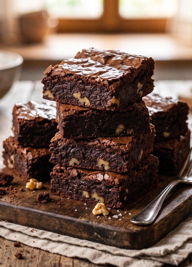 Brownies de chocolate jugosos