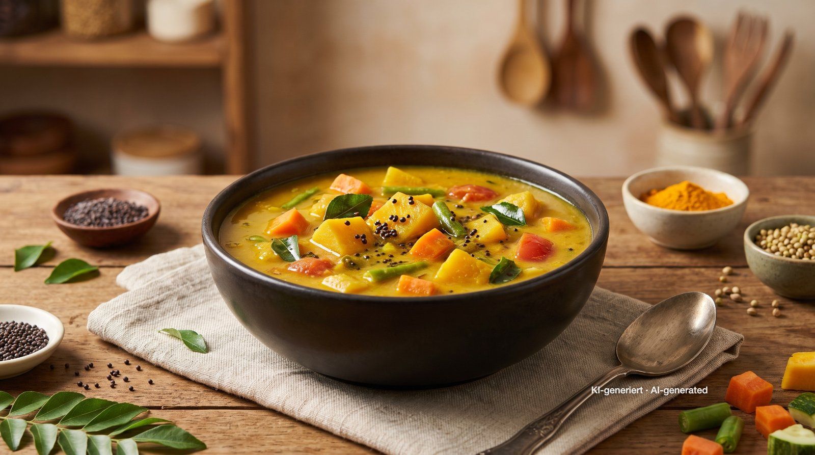 Sambar – südindischer Linseneintopf