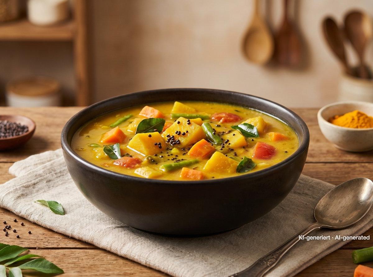 Sambar – südindischer Linseneintopf