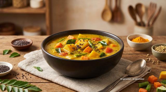 Sambar – südindischer Linseneintopf