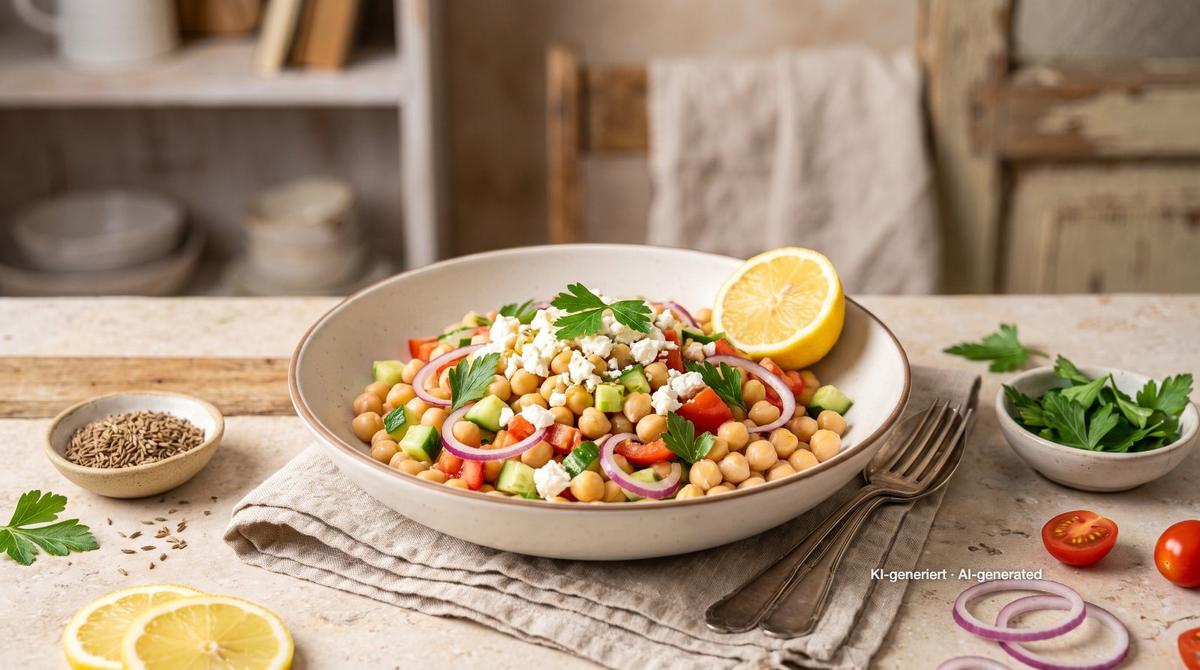 Salade de pois chiches express