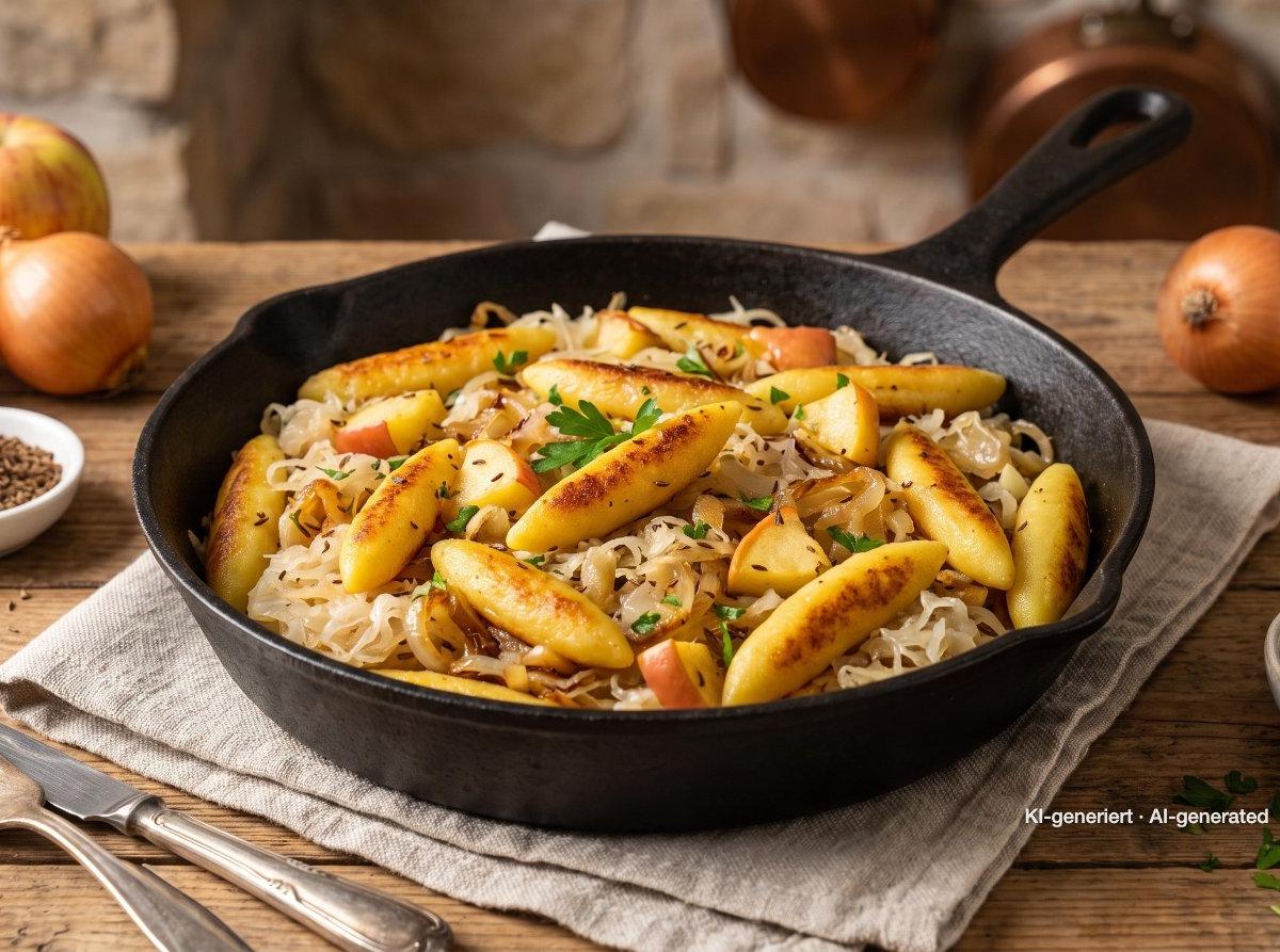 Poêlée de schupfnudeln à la choucroute