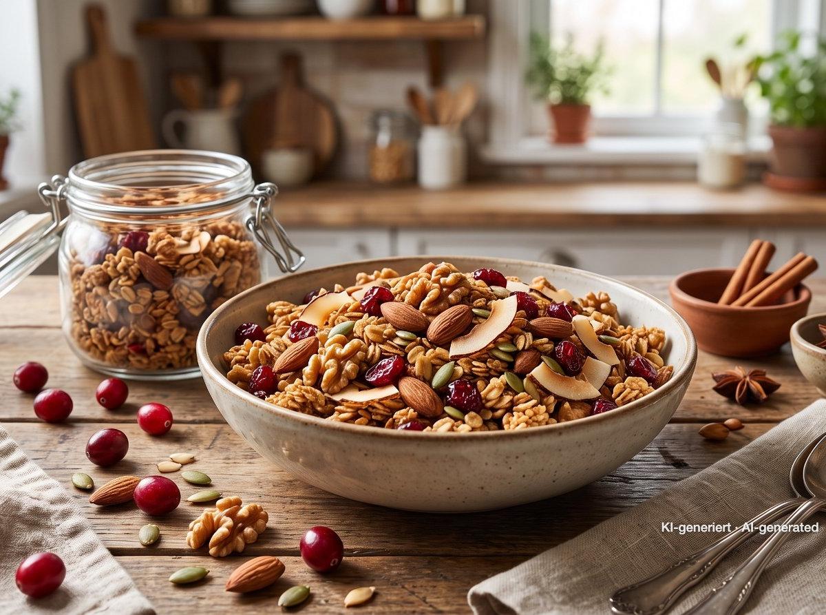 Granola crujiente casera