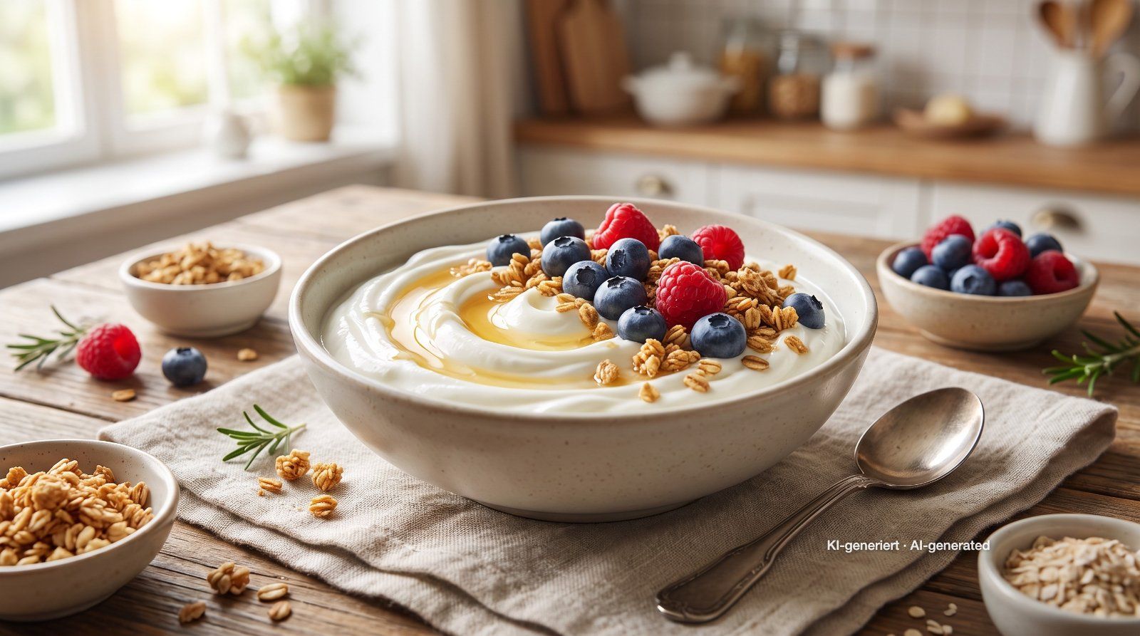 Bowl di skyr con frutti di bosco e granola