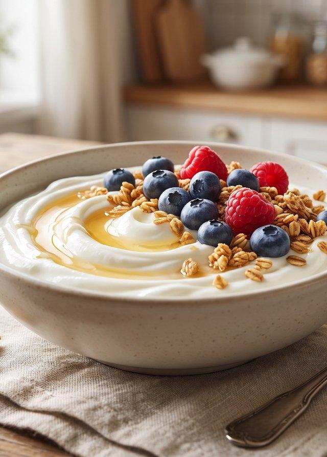 Bowl di skyr con frutti di bosco e granola