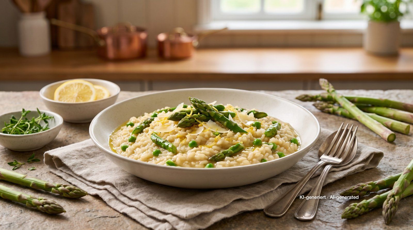 Spargel-Zitronen-Risotto