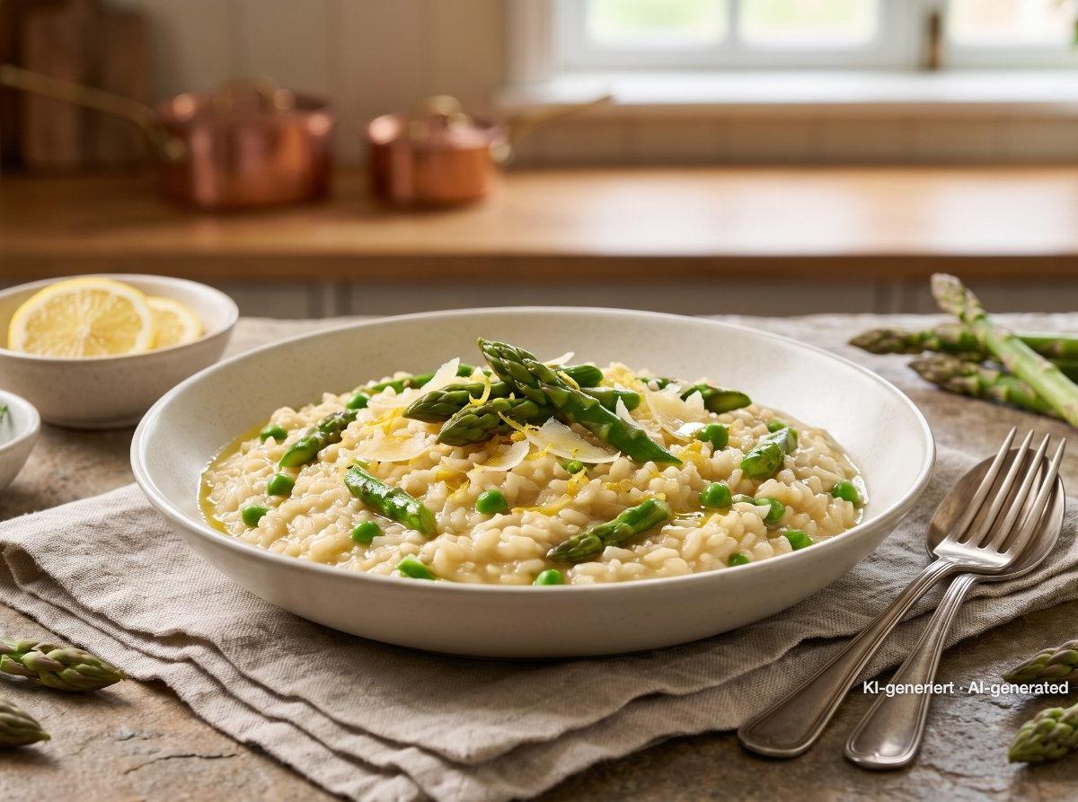 Risotto aux asperges et au citron