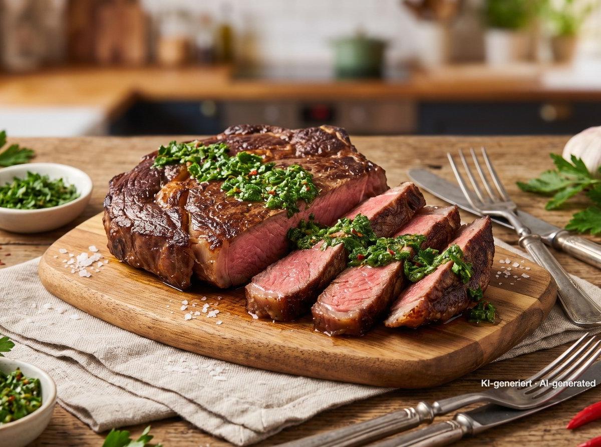 Grilled Steak with Chimichurri
