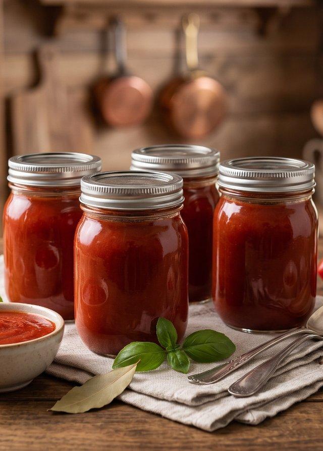 Tomatensauce einkochen