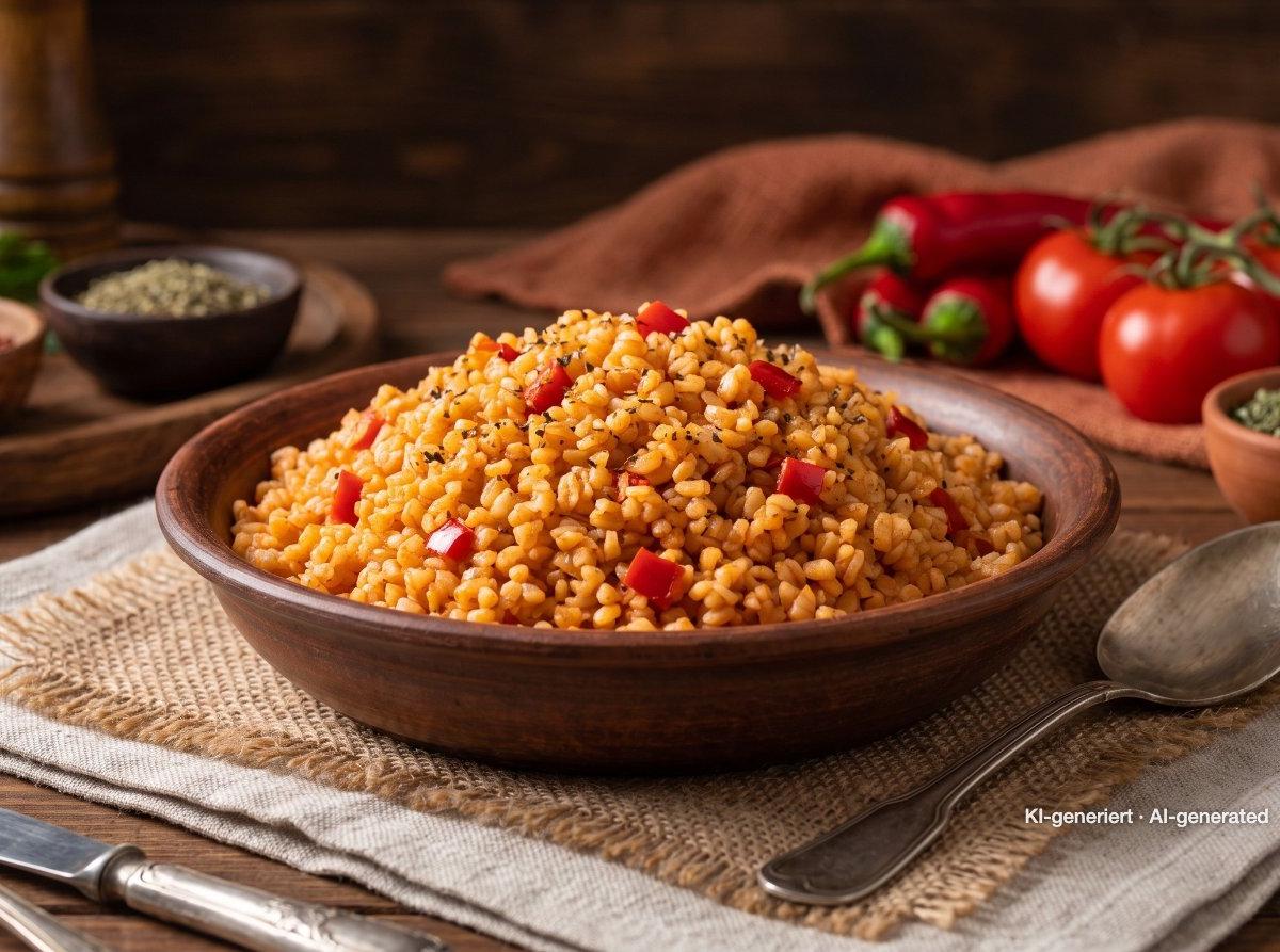 Pilaf turco de bulgur