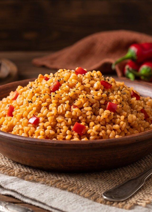 Pilaf turco de bulgur