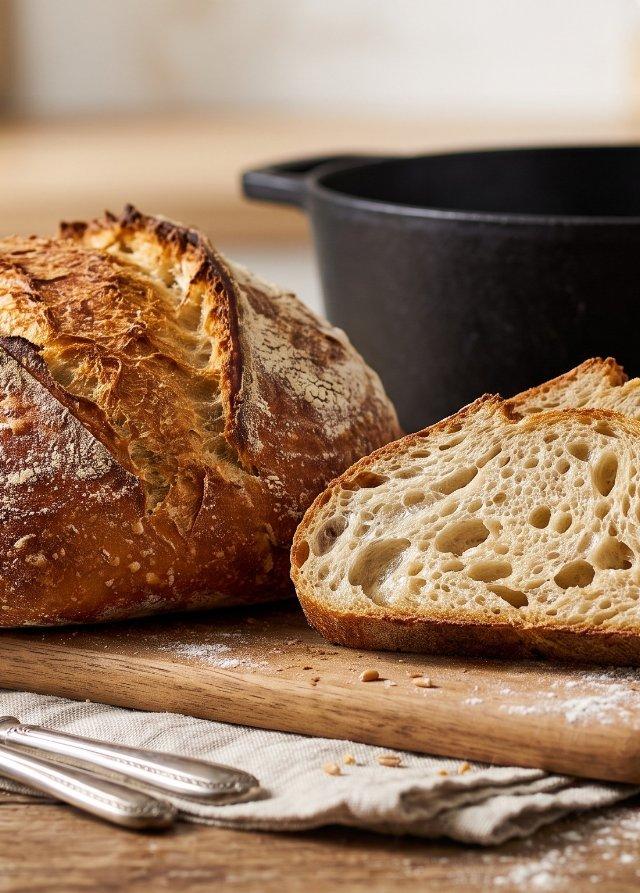 No-Knead Dutch Oven Bread