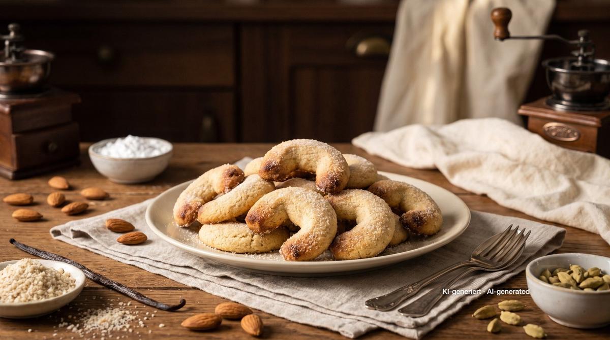 Vanillekipferl – Rezept und Bild mit KI erstellt, redaktionell geprüft