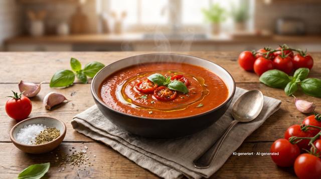 Geroosterde tomatensoep