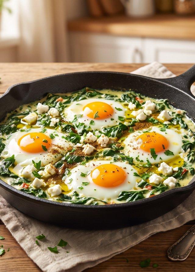 Grüne Shakshuka