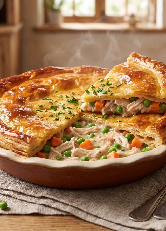 Hähnchen-Pot-Pie