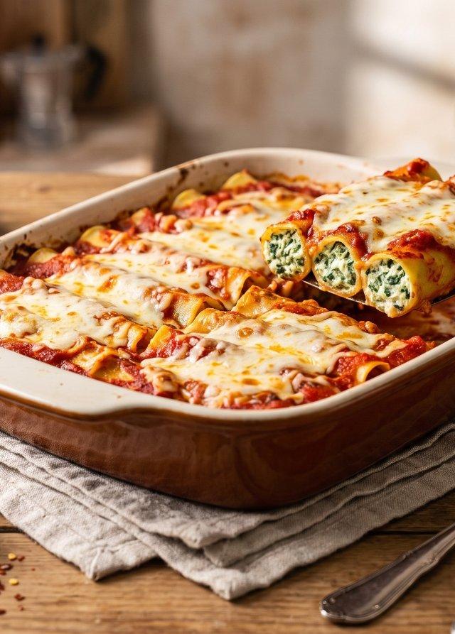 Spinat-Ricotta-Cannelloni