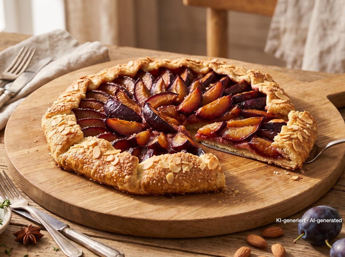Galette rústica de ciruelas