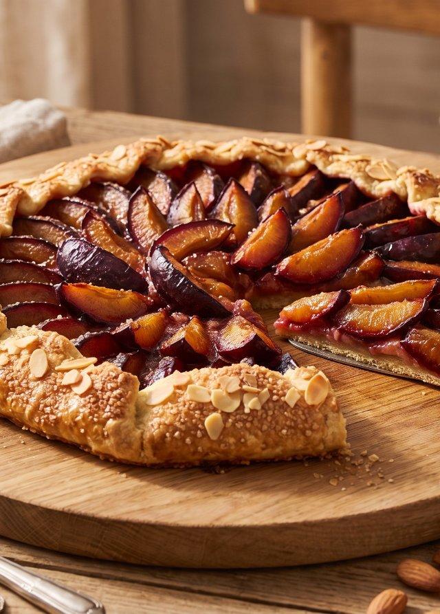 Galette rústica de ciruelas