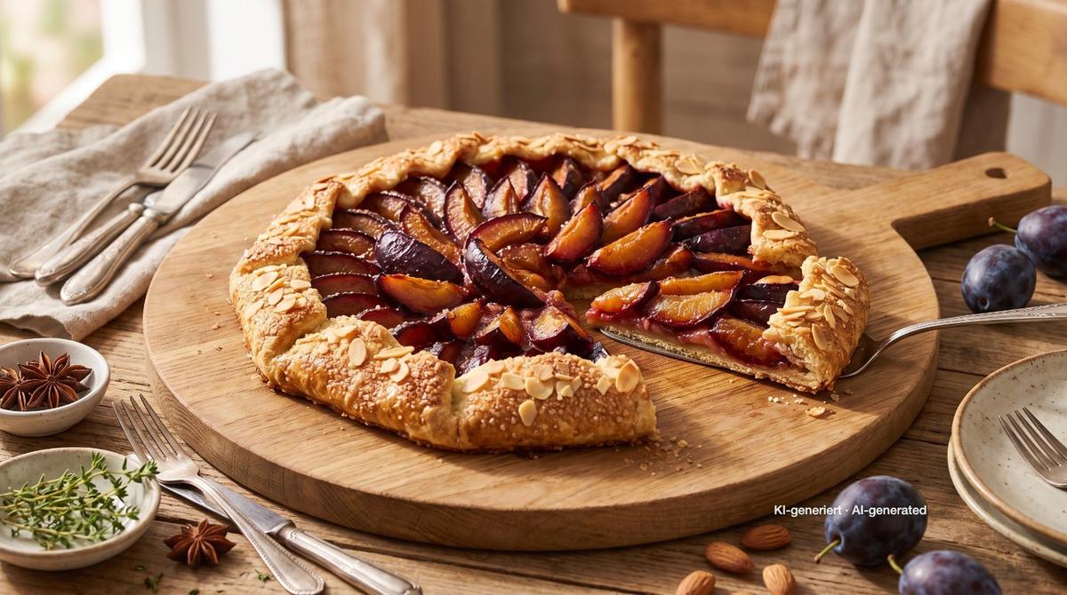 Galette rústica de ciruelas