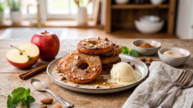 Appelringen uit de airfryer
