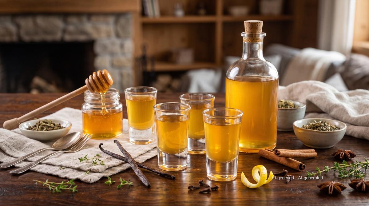 Bärenfang – liqueur de miel – Rezept und Bild mit KI erstellt, redaktionell geprüft