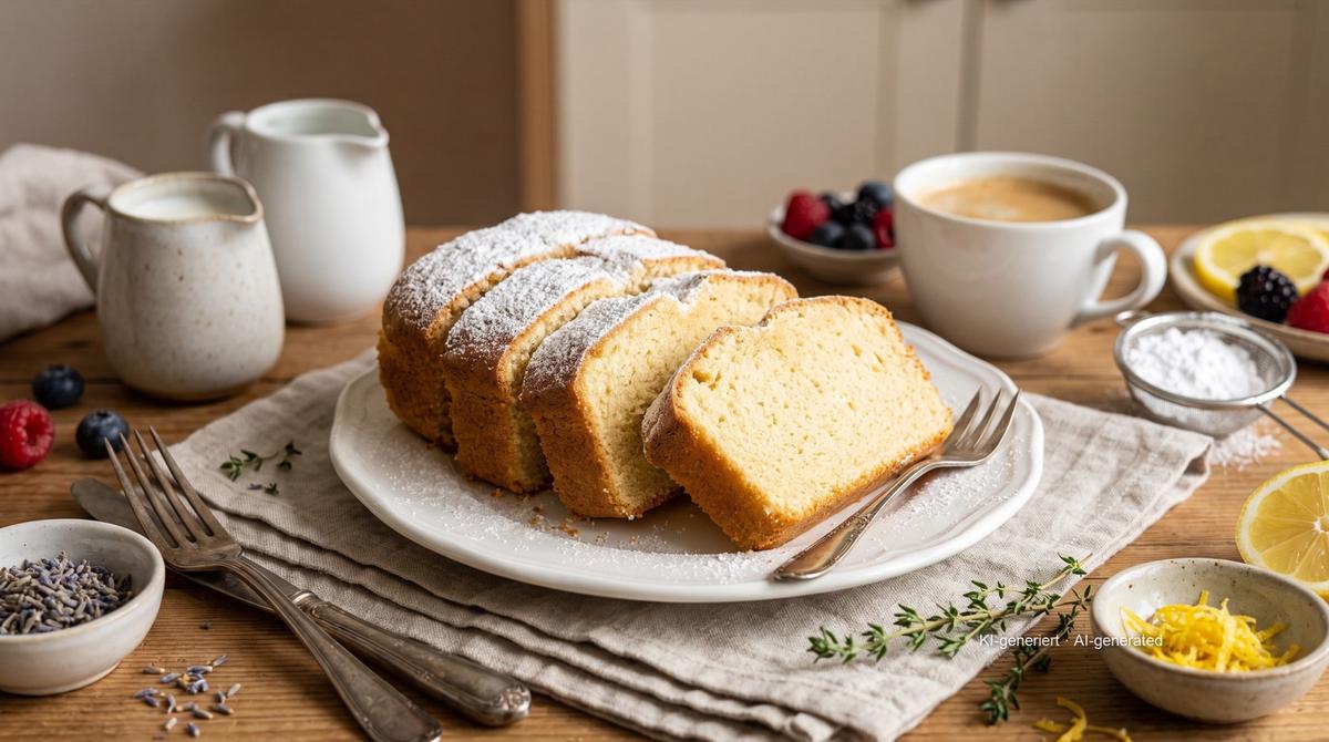 Becherkuchen à l'Airfryer (cake rapide tout-en-un) – Rezept und Bild mit KI erstellt, redaktionell geprüft
