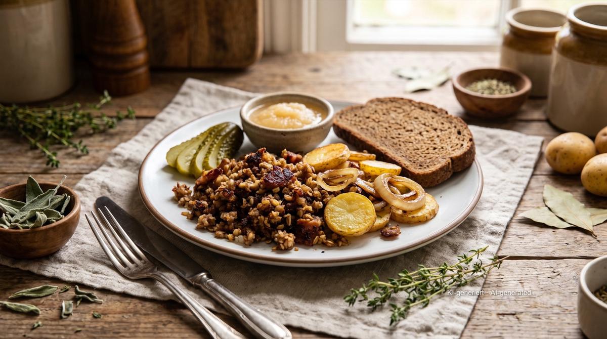 Bremer Knipp et pommes de terre sautées – Rezept und Bild mit KI erstellt, redaktionell geprüft
