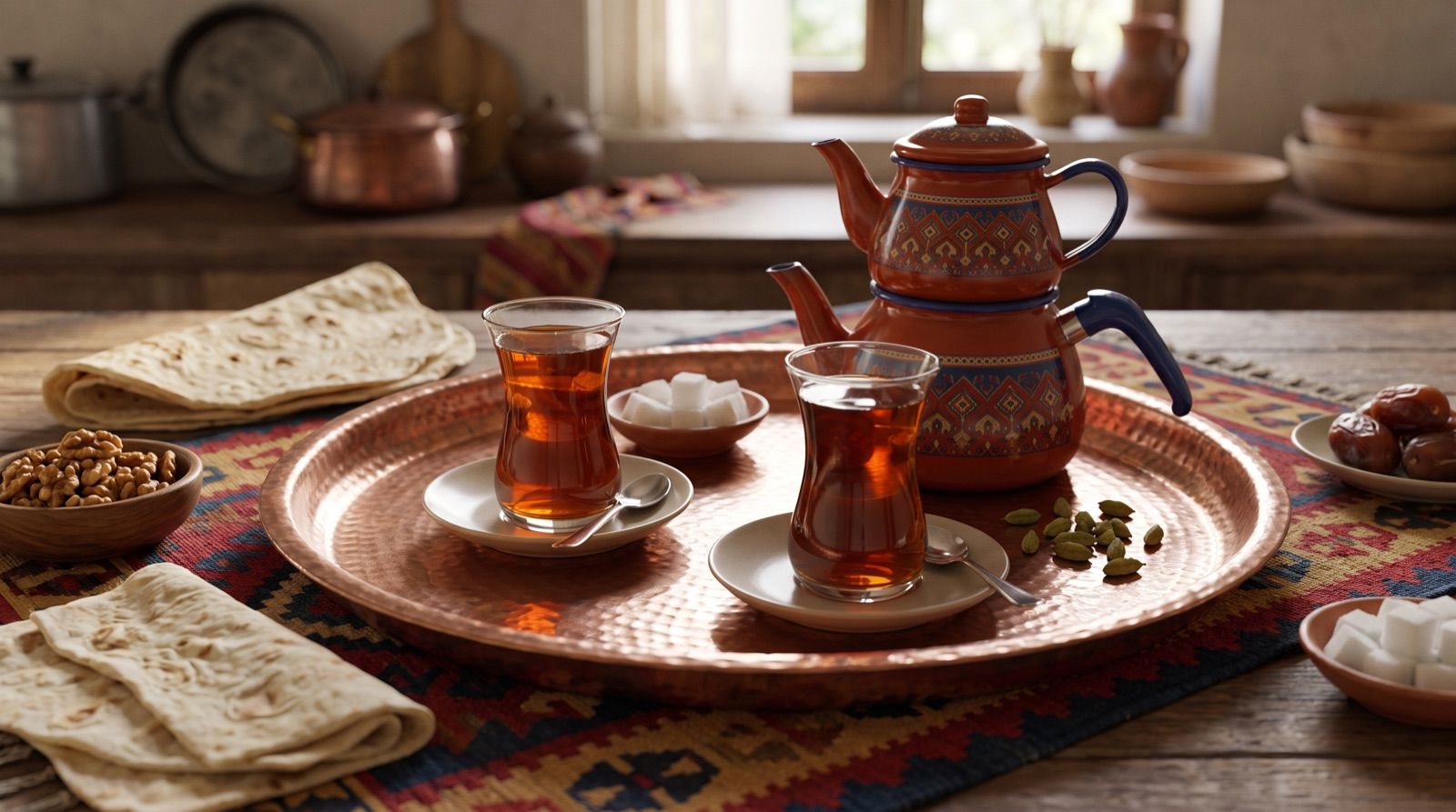 Çay — kurdischer Tee im Glas