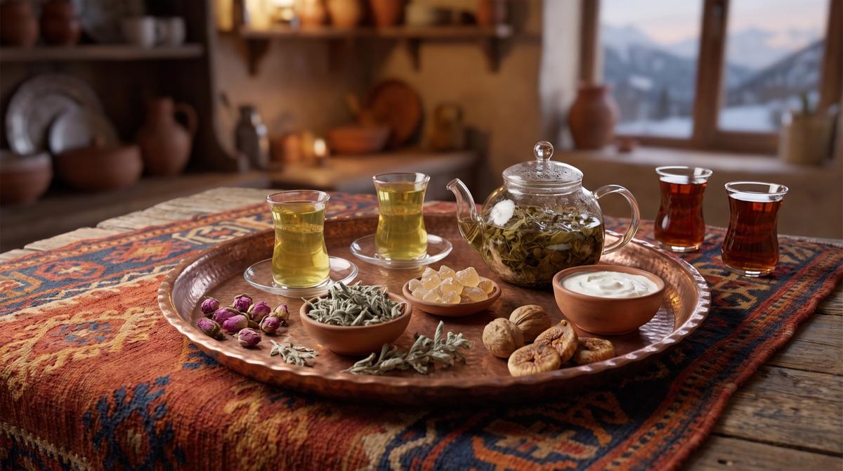Çaya kakutî — Bergminzentee – Rezept und Bild mit KI erstellt, redaktionell geprüft