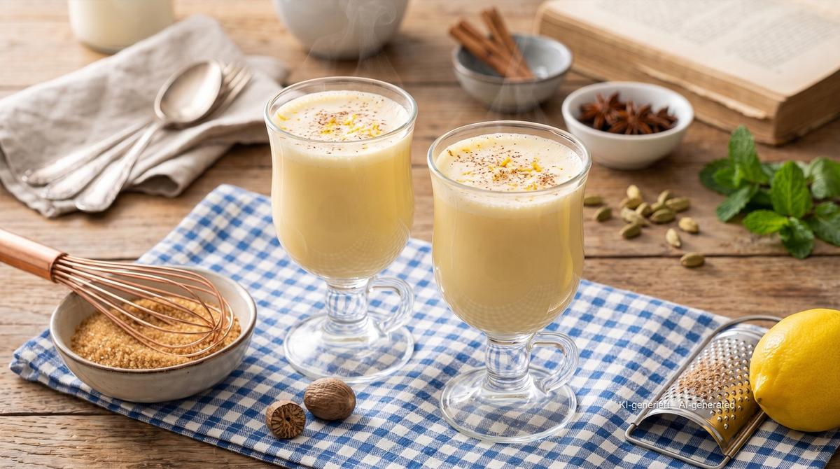 Eiergrog (grog aux jaunes d'œuf) – Rezept und Bild mit KI erstellt, redaktionell geprüft