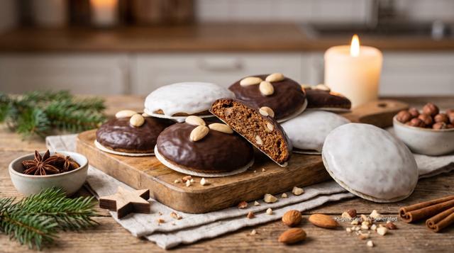 Elisenlebkuchen (Nuremberg-style gingerbread)