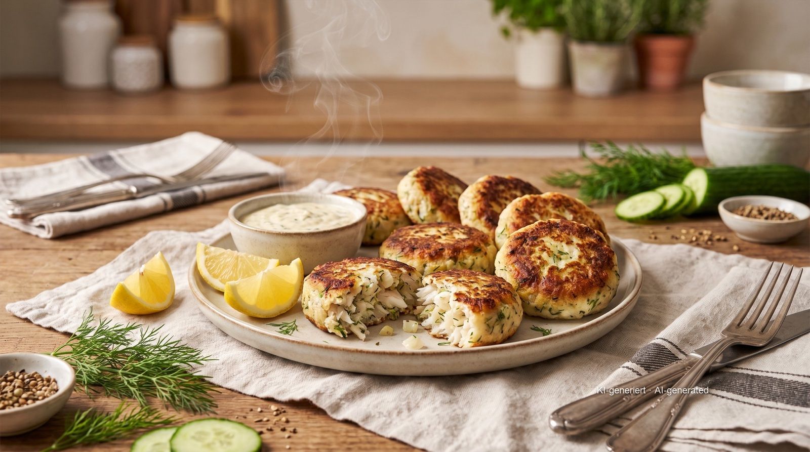 Fischfrikadellen aus der Heißluftfritteuse