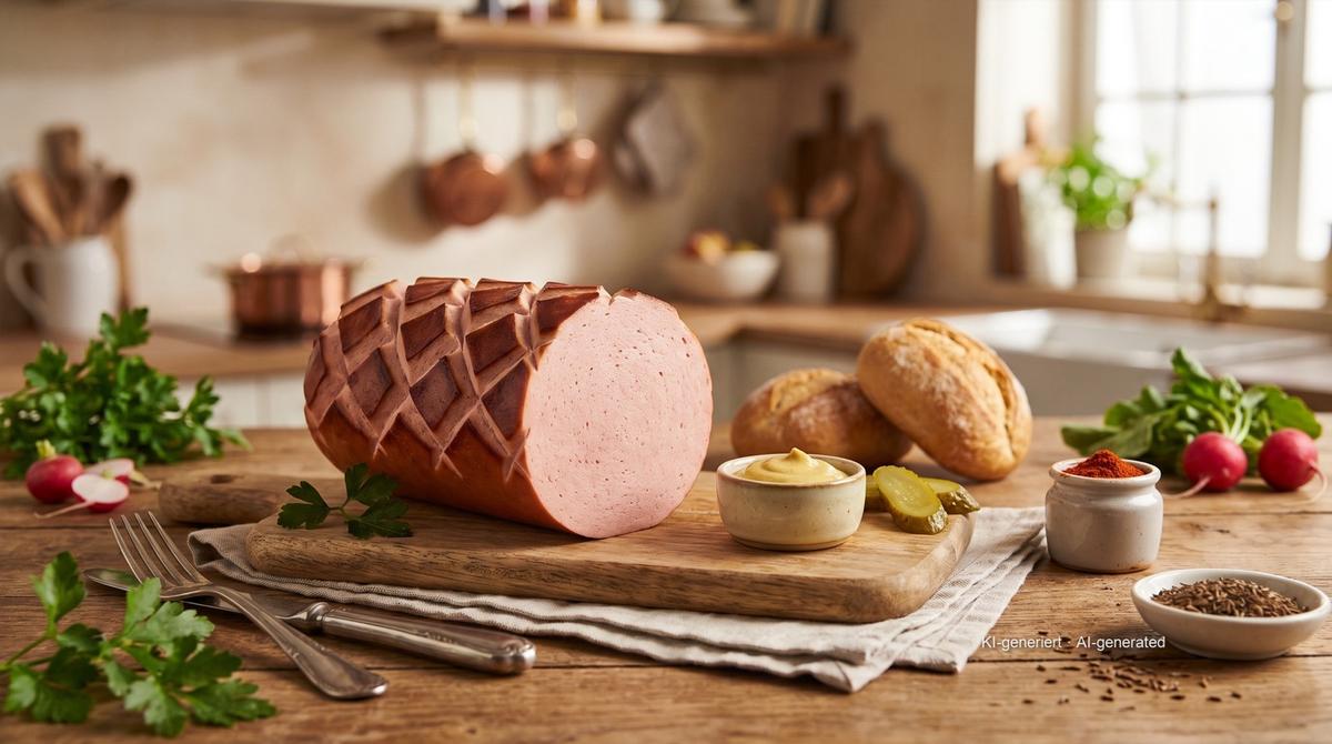 Air Fryer Whole Fleischwurst (German bologna-style sausage) – Recipe and image AI-created, editorially reviewed