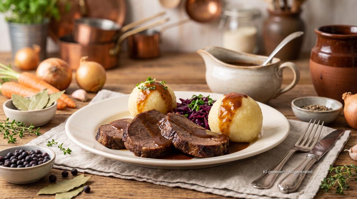 Fränkischer Sauerbraten (Franconian marinated pot roast) – Recipe and image AI-created, editorially reviewed
