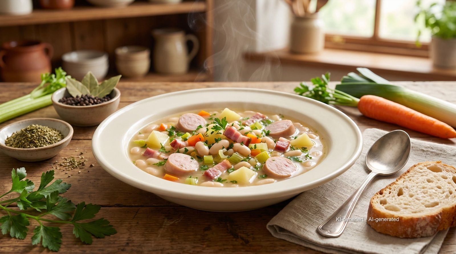 Frankfurter Bohnensuppe (Frankfurt bean soup)
