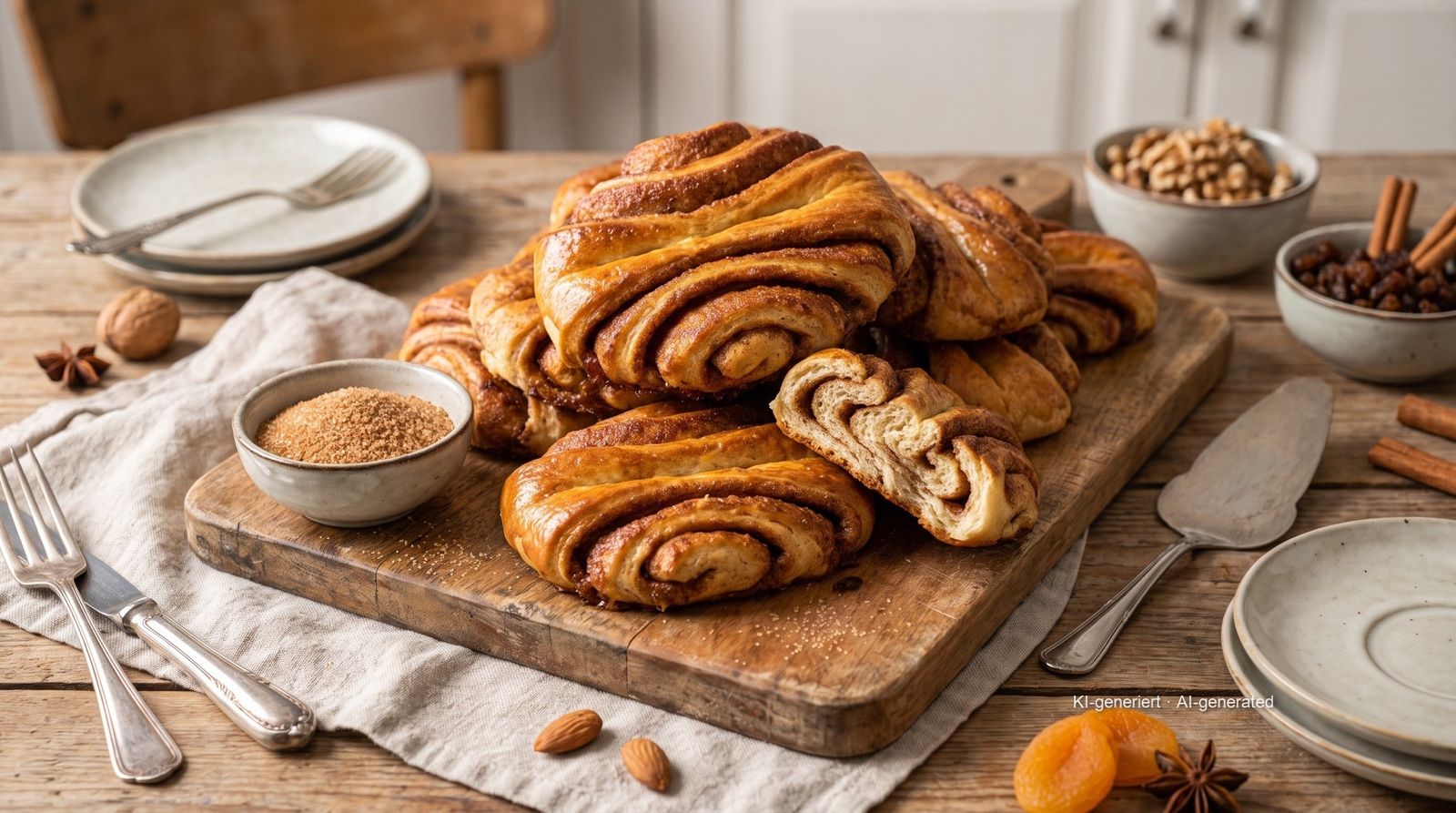 Franzbrötchen (roti gulung kayu manis khas Hamburg)