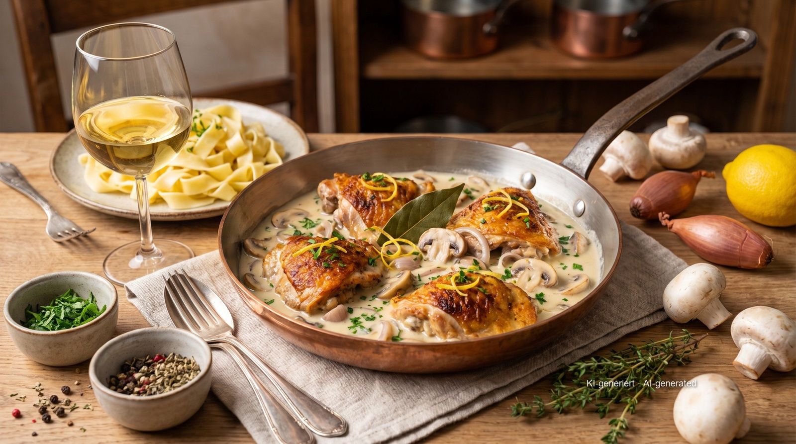 Chicken in Riesling Sauce