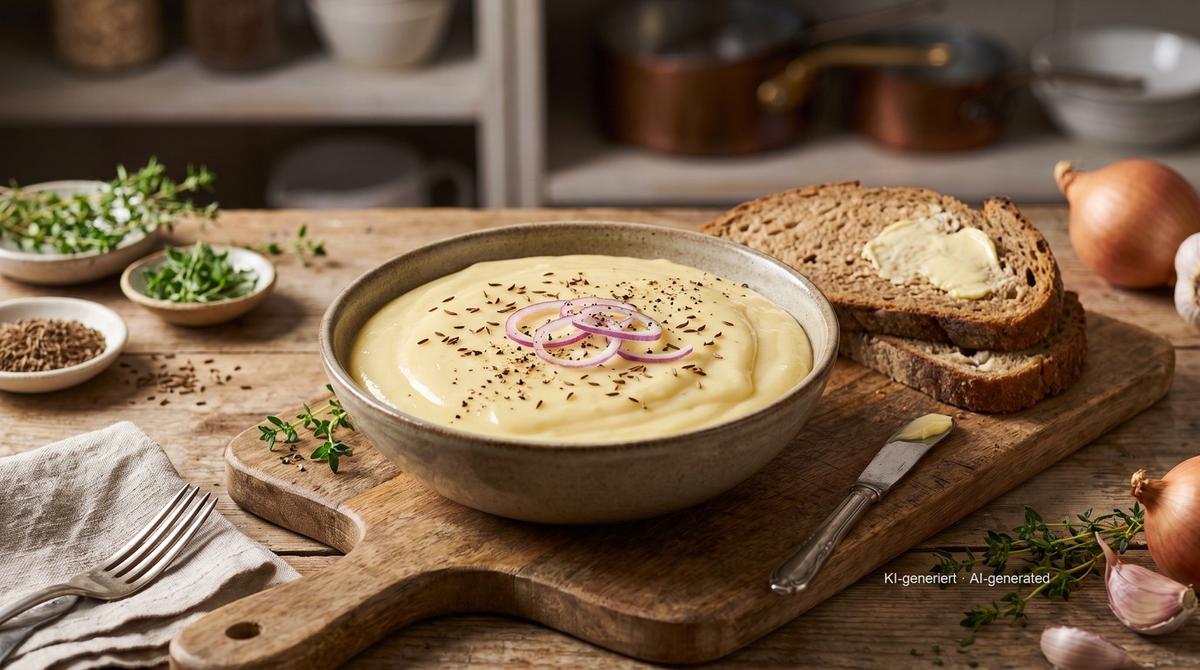 Hessischer Kochkäse (Hessian Cooked Cheese) – Recipe and image AI-created, editorially reviewed