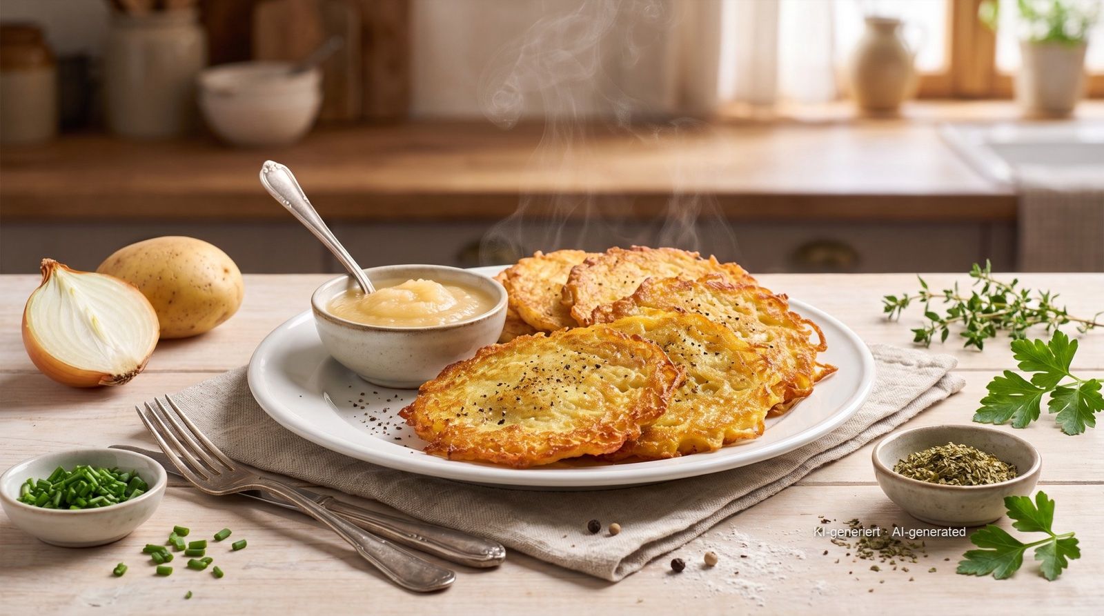 Kartoffelpuffer (German potato pancakes) from the Airfryer