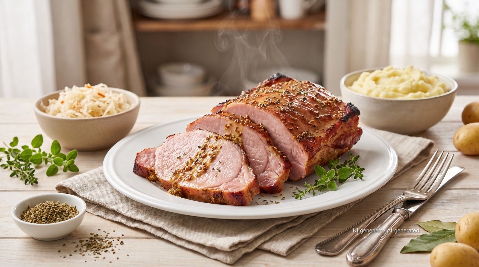 Kasseler Rippchen (cured smoked pork on the bone) from the Airfryer