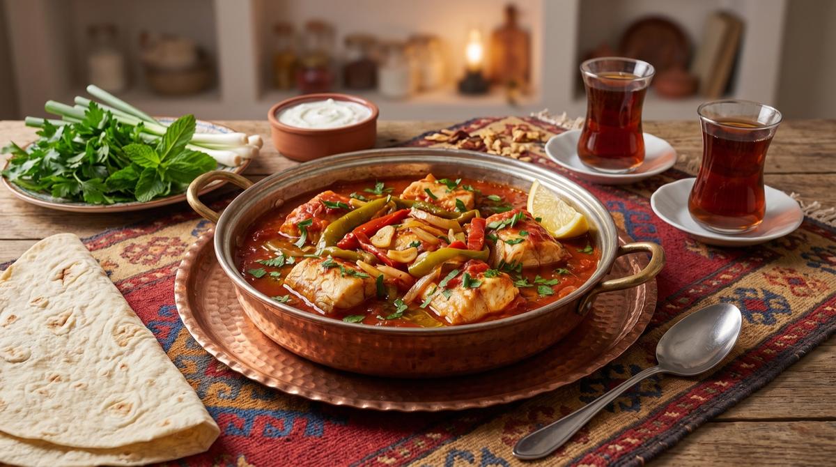 Keledoşiya masiyê — River Fish Stew – Recipe and image AI-created, editorially reviewed