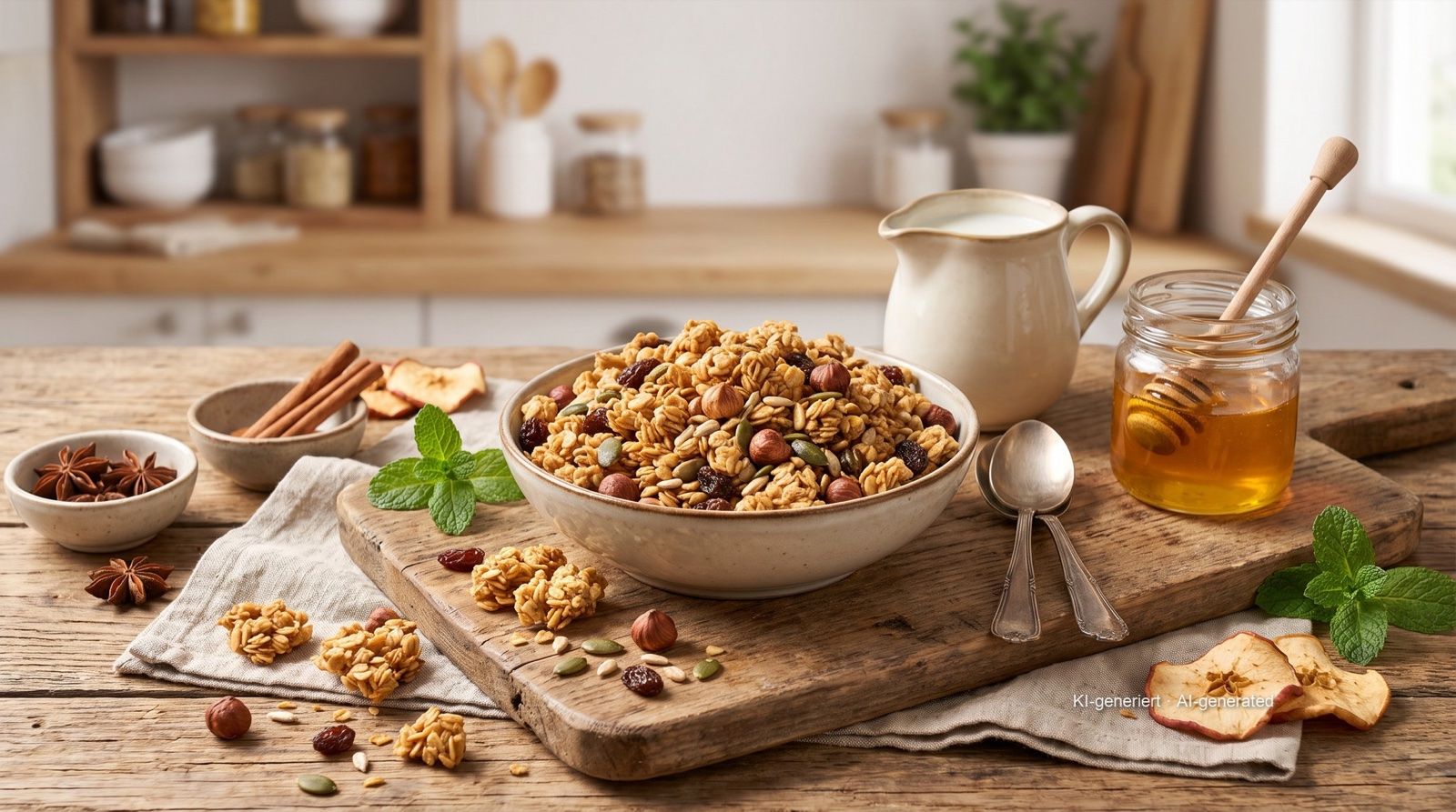 Krokante muesli uit de airfryer