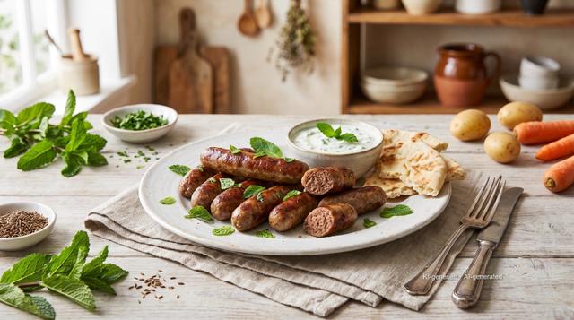 空气炸锅Lammbratwurst(羊肉香肠)
