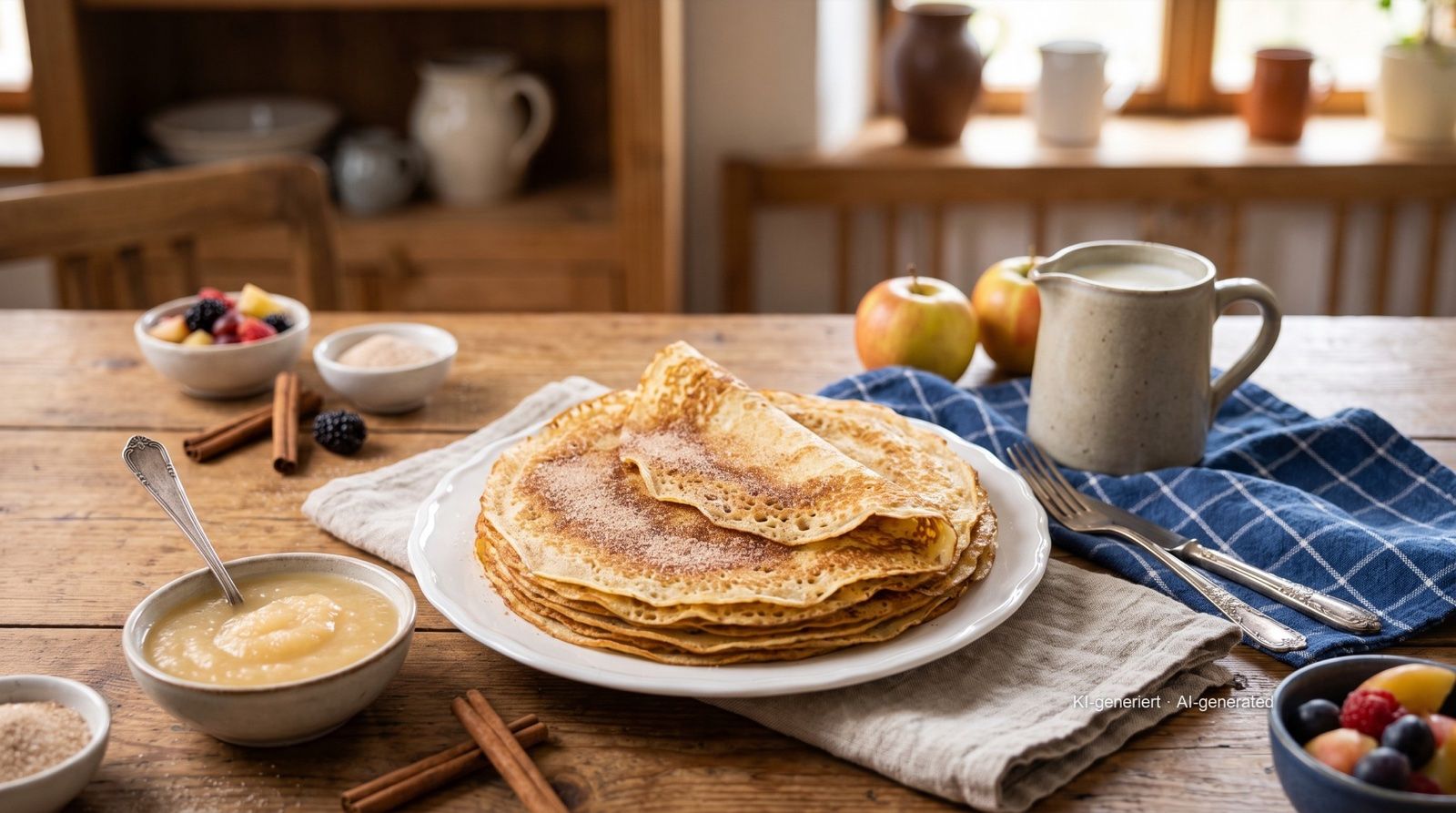 Lausitzer Plinsen (Lusatian yeast pancakes)