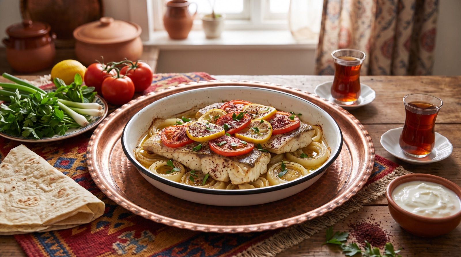 Masî birjaw — Fisch mit Sumach aus dem Ofen
